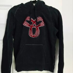 TNA Black Hoodie with Red Embroidery